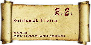 Reinhardt Elvira névjegykártya